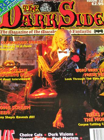 The DARK SIDE magazine, Number 72 issue for sale. HORROR. Original gifts from Tilleys, Chesterfield,