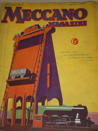 MECCANO MAGAZINE, April 1933 issue for sale. Original British HOBBIES, BOYS publication from Tilley,