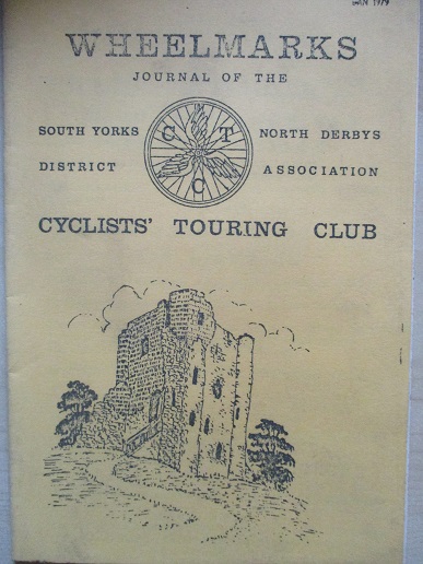 WHEELMARKS the JOURNAL OF THE CYCLISTS TOURING CLUB, January 1979 issue for sale. SOUTH YORKS AND NO