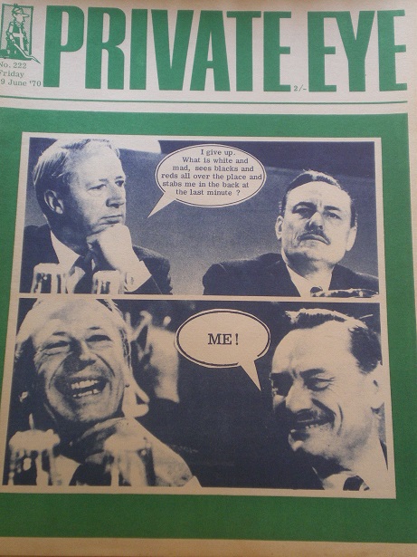 PRIVATE EYE magazine, 19 June 1970 issue for sale. EDWARD HEATH. Original British SATIRICAL publicat