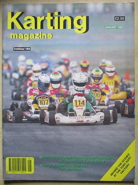 KARTING magazine, January 1995 issue for sale. Original British publication from Tilley, Chesterfiel