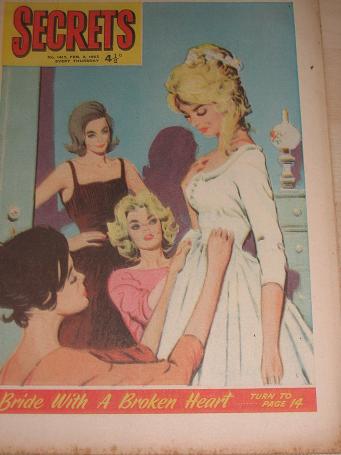 SECRETS magazine, February 2 1963 issue for sale. ROMANTIC FICTION. Birthday gifts from Tilleys, Che