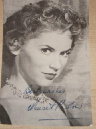 muriel pavlow postcard autograph portrait celebrity film series star original