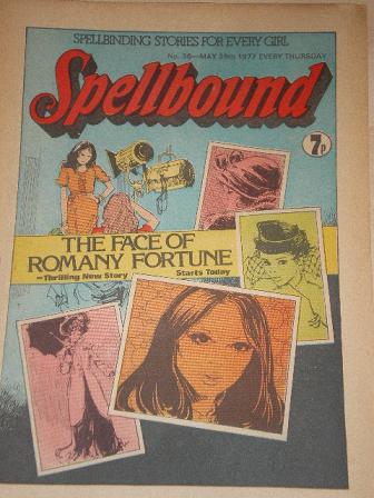 SPELLBOUND comic, May 28 1977 issue for sale. GIRLS STORIES. Original gifts from Tilleys, Chesterfie