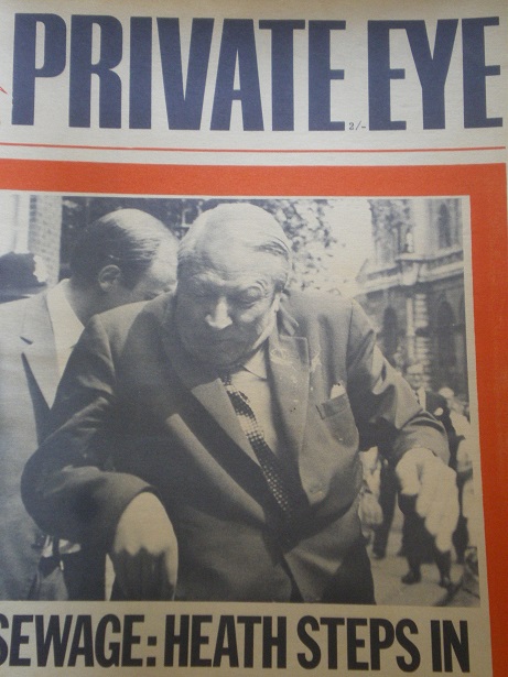 PRIVATE EYE magazine, 9 October 1970 issue for sale. EDWARD HEATH. Original British SATIRICAL public