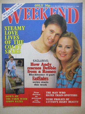 WEEKEND magazine, February 11 1986 issue for sale. SIMON BATES, MICHAEL BRANDON, GLYNIS BARBER, LIND