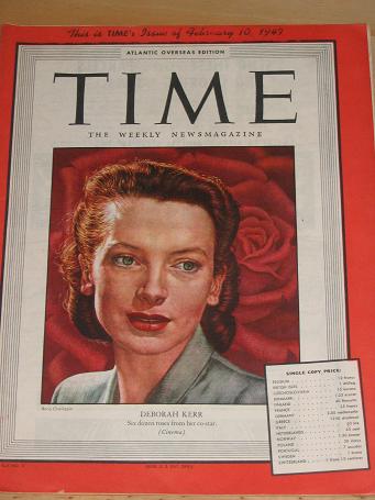 TIME MAGAZINE FEBRUARY 10 1947 DEBORAH KERR BACK ISSUE FOR SALE VINTAGE PUBLICATION PURE NOSTALGIA A
