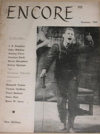 ENCORE magazine, Summer 1956 issue for sale. PRIESTLEY. Vintage THEATRE publication. Classic images 
