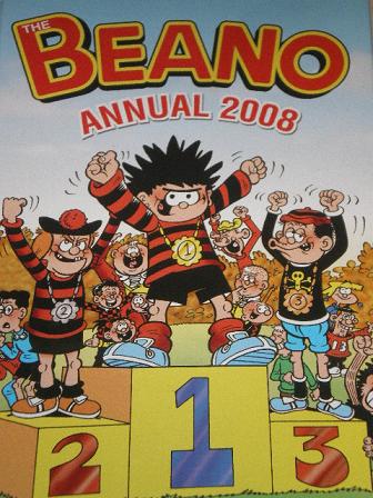 The BEANO ANNUAL, 2008 issue for sale. Original British COMIC BOOK from Tilley, Chesterfield, Derbys