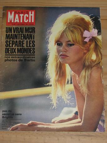 Tilleys Vintage Magazines : PARIS MATCH MAGAZINE 2 SEPTEMBER 1961