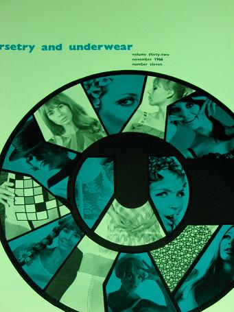 CORSETRY AND UNDERWEAR magazine, November 1966 issue for sale. CORSETS, LINGERIE, BRASSIERES. Origin