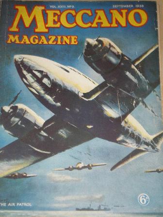 MECCANO MAGAZINE September 1938 issue for sale. Original British HOBBIES, BOYS publication from Till