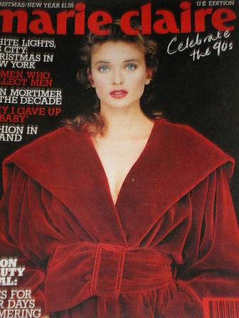 Tilleys Vintage Magazines : MARIE CLAIRE magazine, January 1990