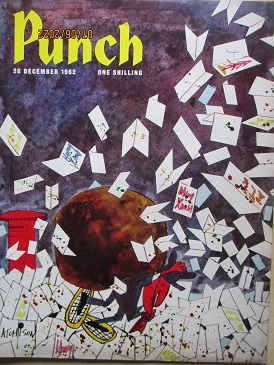 PUNCH magazine, 26 December 1962 issue for sale. BEATA BISHOP, HAZEL TOWNSON, PHILIP OAKES. Original