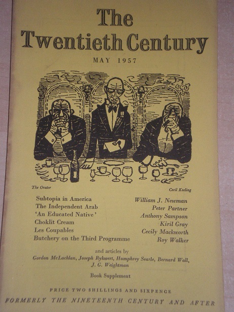 THE TWENTIETH CENTURY magazine, May 1957 issue for sale. Original BRITISH publication from Tilley, C