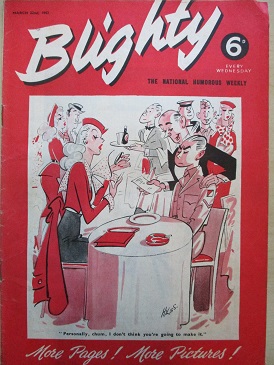 BLIGHTY magazine, March 22 1952 issue for sale. Original British publication from Tilley, Chesterfie