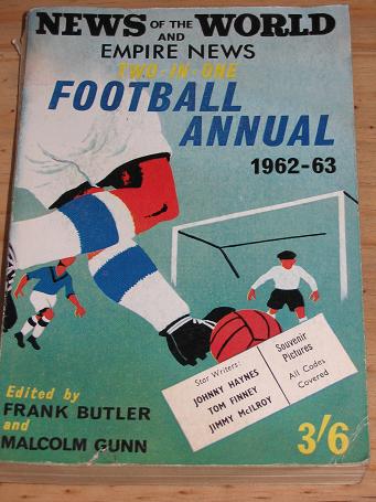 NEW OF THE WORLD FOOTBALL ANNUAL 1962 1963 VINTAGE SPORTS BOOK FOR SALE PURE NOSTALGIA ARCHIVES CLAS