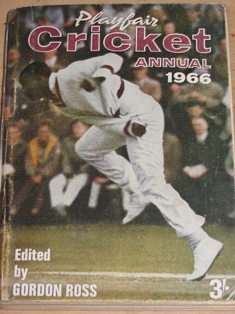 PLAYFAIR CRICKET ANNUAL 1966 VINTAGE SPORTS BOOK FOR SALE PURE NOSTALGIA ARCHIVES CLASSIC IMAGES OF 