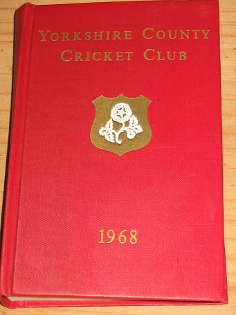 YORKSHIRE COUNTY CRICKET CLUB 1968 70TH ANNUAL REPORT COLLECTABLE SPORTS BOOK FOR SALE PURE NOSTALGI