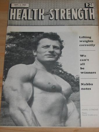 HEALTH AND STRENGTH MAGAZINE SEPTEMBER 3 1964 BACK ISSUE FOR SALE VINTAGE BODYBUILDING PHYSICAL CULT