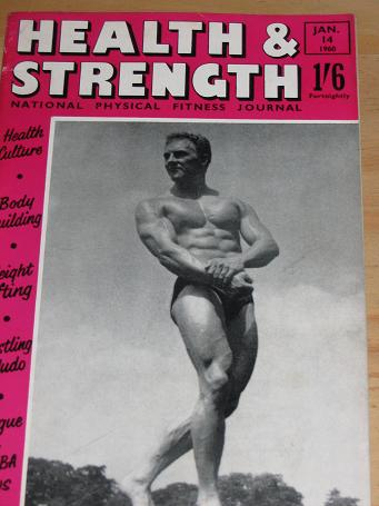 HEALTH AND STRENGTH MAGAZINE JANUARY 14 1960 BACK ISSUE FOR SALE VINTAGE BODYBUILDING PHYSICAL CULTU