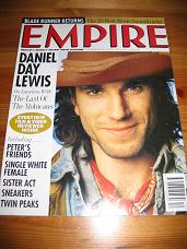 DECEMBER 1992 EMPIRE MOVIE MAGAZINE DANIEL DAY LEWIS OLD VINTAGE FILM PUBLICATION FOR SALE PURE NOST
