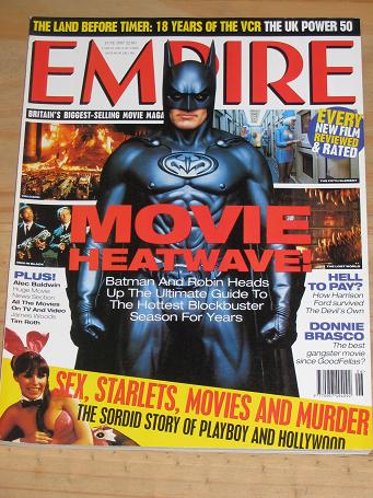 JUNE 1997 EMPIRE MOVIE MAGAZINE BATMAN OLD VINTAGE FILM PUBLICATION FOR SALE PURE NOSTALGIA ARCHIVES