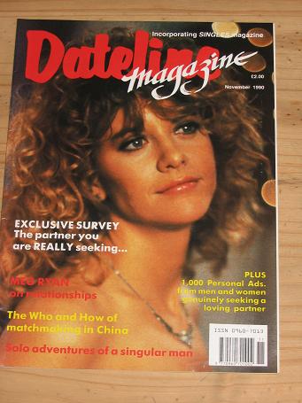 dateline vintage meg singles mag 1990 ryan publication nov cover