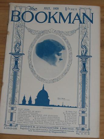 BOOKMAN MAG JULY 1928 WEBB TROLLOPE SWIFT BLAKE LOTTI JERDAN ANTIQUE BRITISH LITERARY BOOK COLLECTIN