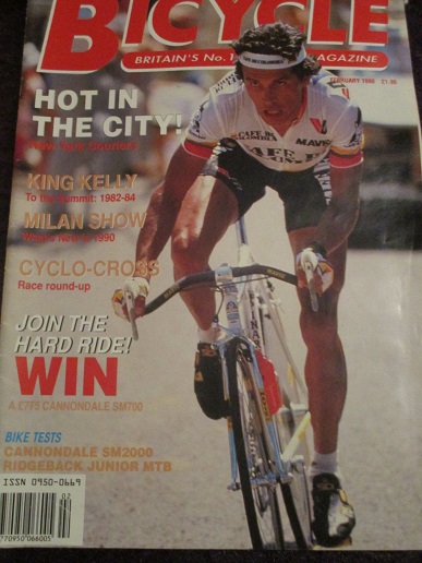 BICYCLE magazine, February 1990 issue for sale. Original British publication from Tilley, Chesterfie