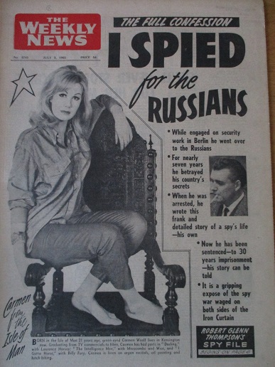 THE WEEKLY NEWS, July 3 1965 issue for sale. CARMEN WOOLF, DANDY McLEAN, GEORGE GOODCHILD. Original 