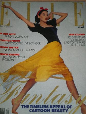 ELLE magazine, December 1991 issue for sale. JASON DONOVAN. Original UK FASHION publication from Til