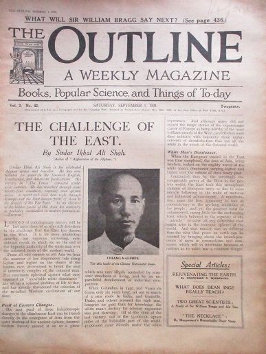 OUTLINE magazine, September 1 1928 issue for sale. CHIANG-KAI-SHEK. Original British publication fro