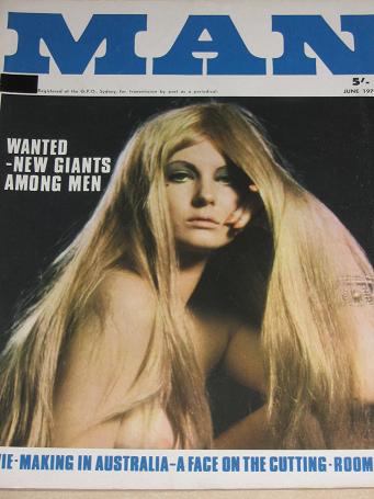 MAN magazine, June 1970 issue for sale. Vintage MENS, PIN-UP, STORY publication. Classic images of t