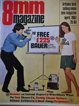 8MM MAGAZINE, April 1967 issue for sale. HOME MOVIES, CINE FILMS, MOTION PICTURES. Original British 