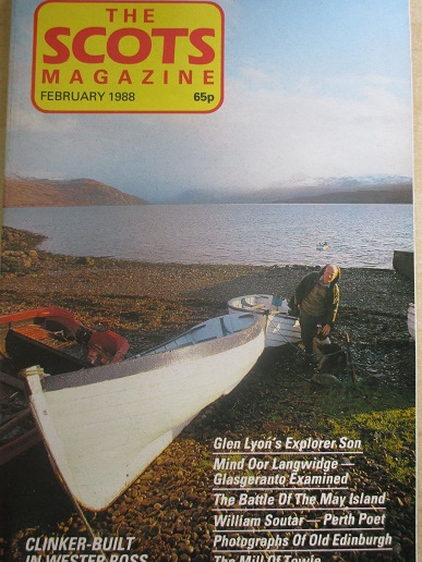 THE SCOTS MAGAZINE, February 1988 issue for sale. CHRIS DAWSON, SCORAIG, WESTER ROSS. Original Scott