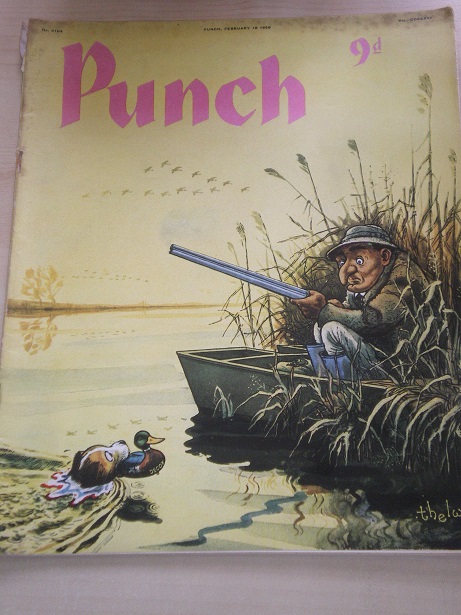 PUNCH magazine, February 18 1959 issue for sale. THELWELL, MONICA FURLONG, CLAUD COCKBURN. Original 