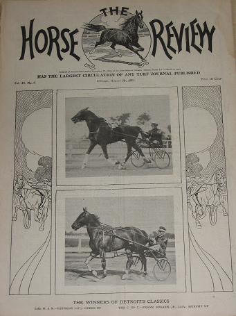 HORSE REVIEW August 20 1913 TURF JOURNAL. U.S. trotting, horse racing, horse owners publication for 