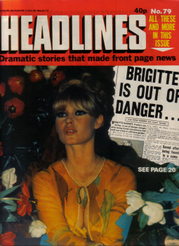 BRIGITTE BARDOT MARCH 1978 HEADLINES MAGAZINE 79