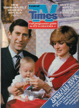 PRINCESS DIANA TV TIMES 5-11 FEB 1983 VINTAGE BRITISH TV LISTINGS MAGAZINE