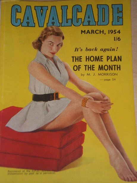 CAVALCADE magazine, March 1954 issue for sale. Original AUSTRALIAN publication from Tilley, Chesterf