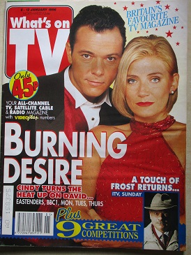 WHAT’S ON TV magazine, 6 - 12 January 1996 issue for sale. EASTENDERS. Original British ENTERTAINMEN