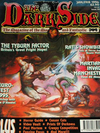 The DARK SIDE magazine, January / February 1996 issue for sale. HORROR. Original gifts from Tilleys,