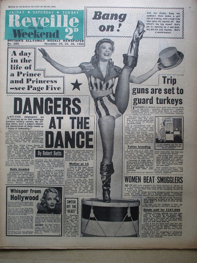 REVEILLE newspaper, November 24, 25, 26, 1950 issue for sale. Original British publication from Till