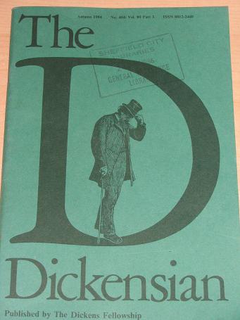 THE DICKENSIAN magazine, Volume 80 Number 3 issue for sale. Autumn 1984 publication edited by Andrew