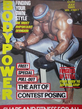 BODYPOWER magazine, July 1985 issue for sale. Original British publication from Tilley, Chesterfield