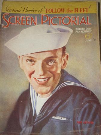 SCREEN PICTORIAL magazine, June 1936 issue for sale. FRED ASTAIRE. Original British FILM publication