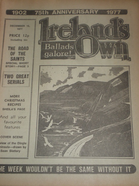 IRELANDS OWN magazine, December 16 1977 issue for sale. Original IRISH publication from Tilley, Ches