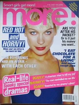 MORE magazine, 20 November - 3 December 1996 issue for sale. MARKY MARK, MAT DILLON, CRAIG MACLACHLA