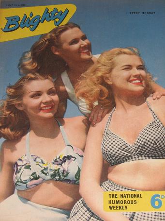 BLIGHTY magazine, July 23 1955 issue for sale. PIN-UPS, CARTOONS, STORIES publication. Classic image